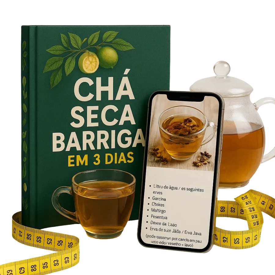mockup chá seca barriga